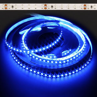 ECOLUX 48W 12V 3528 Blue LED Strip, Non-Waterproof High Brightness 12V LED Ribbon, Flexible Decorative Lighting for Indoor Use, Long Lasting and Easy to Install